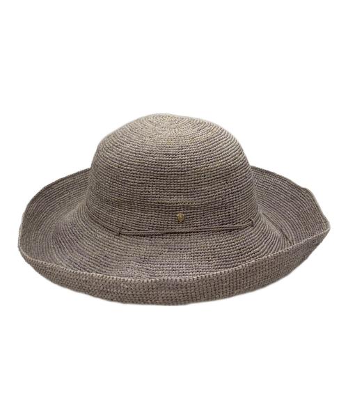 HELEN KAMINSKI（ヘレンカミンスキー）HELEN KAMINSKI (ヘレンカミンスキー) Provence ラフィア サンハット グレーの古着・服飾アイテム