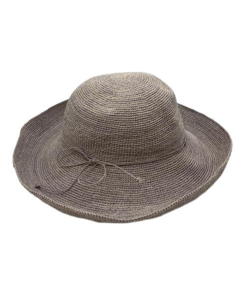HELEN KAMINSKI（ヘレンカミンスキー）HELEN KAMINSKI (ヘレンカミンスキー) Provence ラフィア サンハット グレーの古着・服飾アイテム
