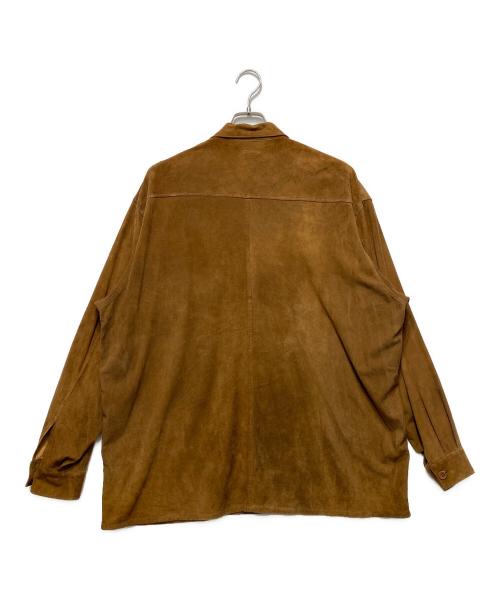 COMOLI（コモリ）COMOLI (コモリ) スエード シャツジャケット ブラウン サイズ:３の古着・服飾アイテム