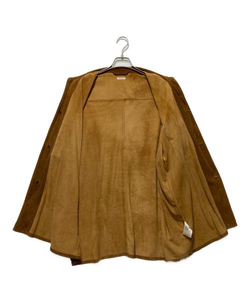 COMOLI（コモリ）COMOLI (コモリ) スエード シャツジャケット ブラウン サイズ:３の古着・服飾アイテム
