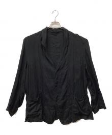 COMOLI（コモリ）の古着「リネン クロス ジャケット」｜ブラック
