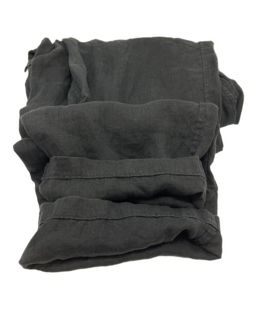 COMOLI（コモリ）COMOLI (コモリ) リネンWクロス ドローストリングパンツ ブラック サイズ:2の古着・服飾アイテム