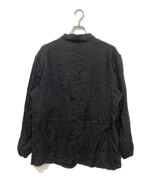 COMOLI（コモリ）COMOLI (コモリ) リネンWクロス ジャケット ブラック サイズ:3の古着・服飾アイテム