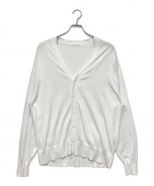 COMOLI（コモリ）の古着「18G Vネックカーディガン」｜ホワイト