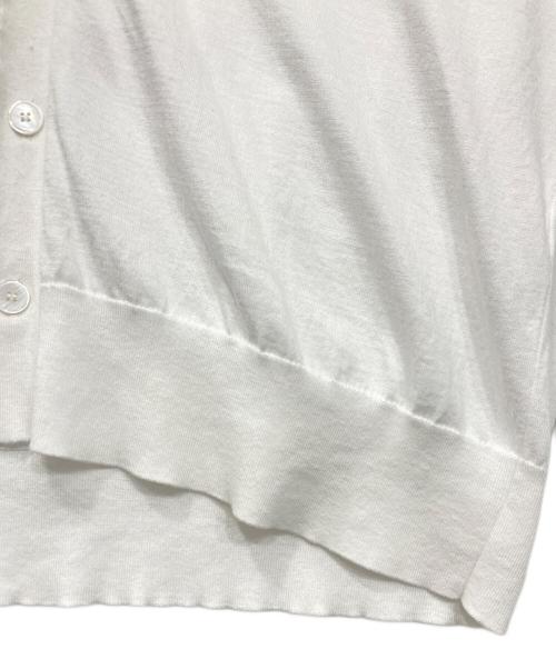 COMOLI（コモリ）COMOLI (コモリ) 18G Vネックカーディガン ホワイト サイズ:3の古着・服飾アイテム