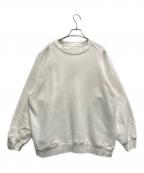 COMOLIコモリ）の古着「コットン吊裏毛クルーネック」｜ホワイト