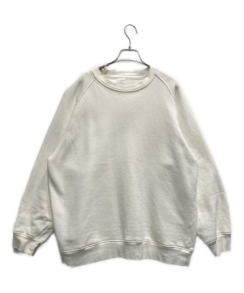 COMOLI（コモリ）COMOLI (コモリ) コットン吊裏毛クルーネック ホワイト サイズ:3の古着・服飾アイテム
