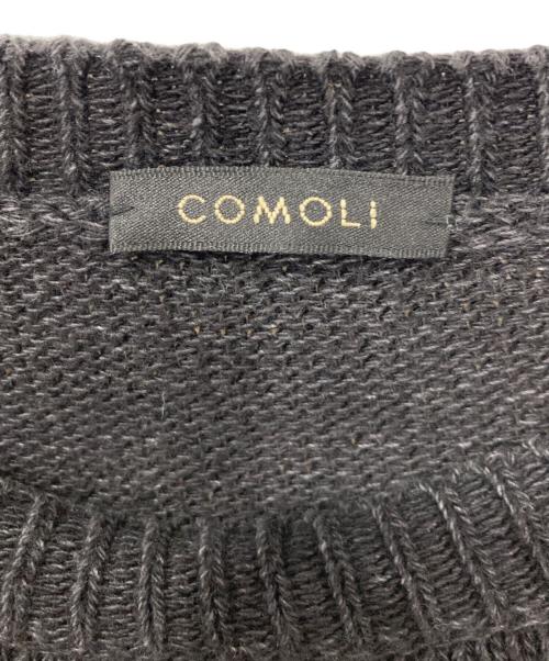COMOLI（コモリ）COMOLI (コモリ) コットン ガンジーニット ブラック サイズ:FREEの古着・服飾アイテム