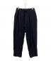 COMOLI（コモリ）の古着「23SS ウールストライプドローストリングパンツ　イージーパンツ」｜ネイビー