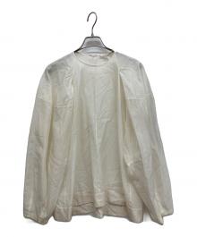 BLAMINK（ブラミンク）の古着「コットンシルクドルマンスリーブブラウス」｜オフホワイト