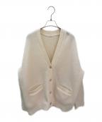 YORIヨリ）の古着「圧縮ニットカーディガン」｜アイボリー