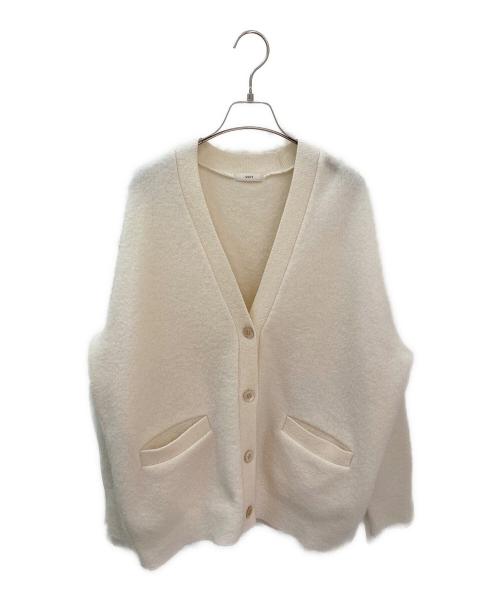 YORI（ヨリ）YORI (ヨリ) 圧縮ニットカーディガン アイボリー サイズ:Freeの古着・服飾アイテム