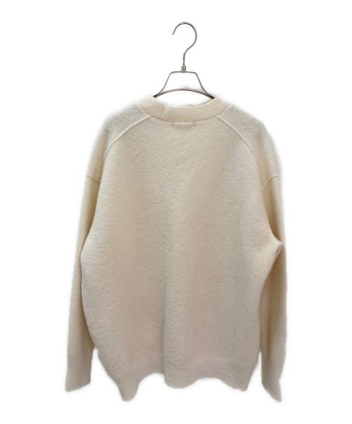 YORI（ヨリ）YORI (ヨリ) 圧縮ニットカーディガン アイボリー サイズ:Freeの古着・服飾アイテム