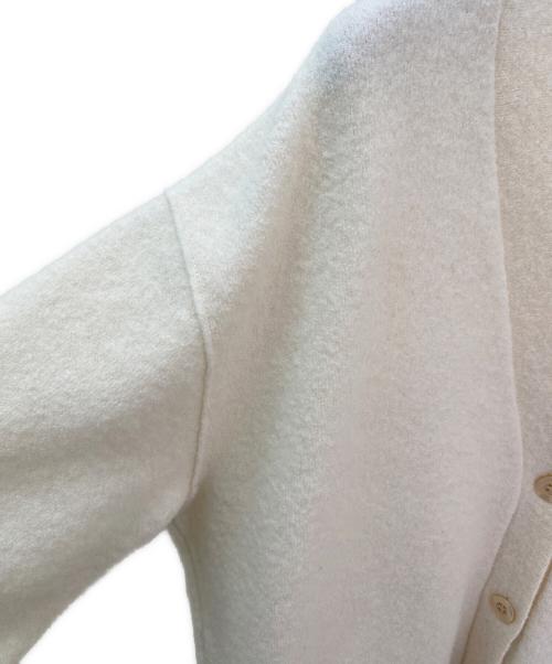 YORI（ヨリ）YORI (ヨリ) 圧縮ニットカーディガン アイボリー サイズ:Freeの古着・服飾アイテム