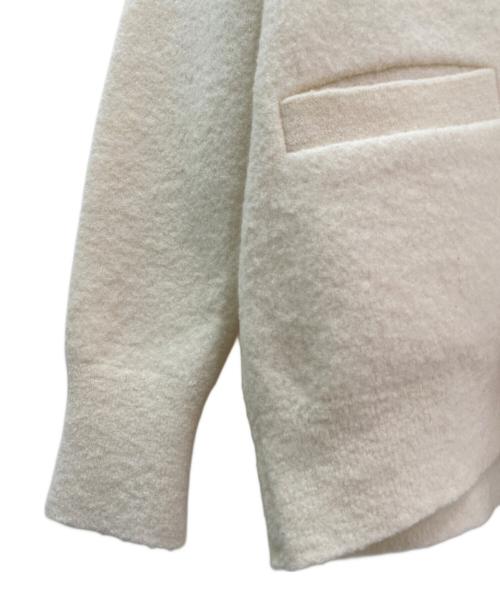 YORI（ヨリ）YORI (ヨリ) 圧縮ニットカーディガン アイボリー サイズ:Freeの古着・服飾アイテム