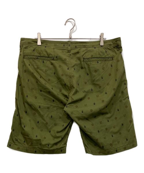 MOMOTARO JEANS（桃太郎ジーンズ）MOMOTARO JEANS (桃太郎ジーンズ) お供プリント ショートパンツ カーキ サイズ:38の古着・服飾アイテム