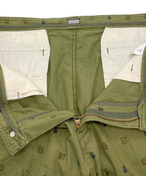 MOMOTARO JEANS（桃太郎ジーンズ）MOMOTARO JEANS (桃太郎ジーンズ) お供プリント ショートパンツ カーキ サイズ:38の古着・服飾アイテム