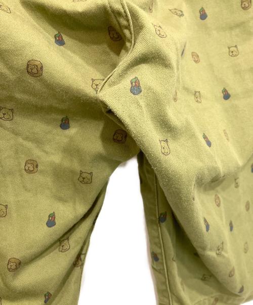 MOMOTARO JEANS（桃太郎ジーンズ）MOMOTARO JEANS (桃太郎ジーンズ) お供プリント ショートパンツ カーキ サイズ:38の古着・服飾アイテム