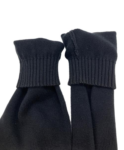 POLO RALPH LAUREN（ポロ・ラルフローレン）POLO RALPH LAUREN (ポロ・ラルフローレン) ハーフジップコットンニット ブラック サイズ:XLの古着・服飾アイテム