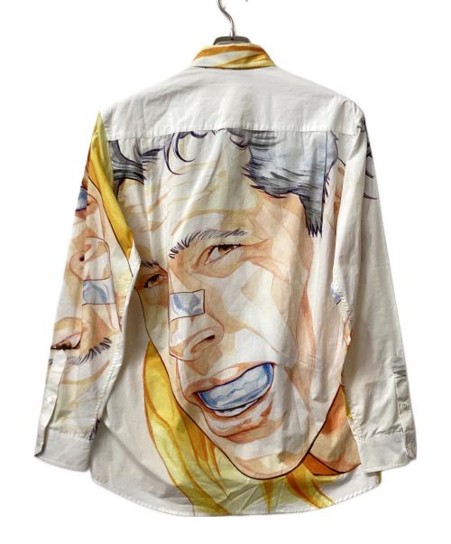 J.W.ANDERSON（ジェイダブリューアンダーソン）J.W.ANDERSON (ジェイダブリューアンダーソン) Pol Anglada print shirt ホワイト サイズ:38の古着・服飾アイテム