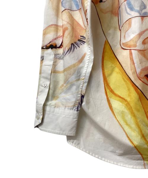 J.W.ANDERSON（ジェイダブリューアンダーソン）J.W.ANDERSON (ジェイダブリューアンダーソン) Pol Anglada print shirt ホワイト サイズ:38の古着・服飾アイテム