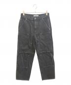 FREE MAX×HYOMAフリーマックス×ヒョーマ）の古着「Double Knee Denim Pants」｜ブラック