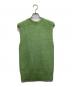 JIL SANDER (ジルサンダー) シルクシャギーノースリーブニット グリーン サイズ:46：15000円