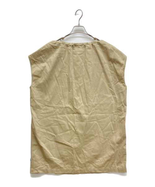 MM6 Maison Margiela（エムエムシックスメゾンマルジェラ）MM6 Maison Margiela (エムエムシックスメゾンマルジェラ) ネックギャザーワンピース ベージュ サイズ:36の古着・服飾アイテム