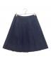PRADA（プラダ）の古着「ウールプリーツスカート」｜ネイビー