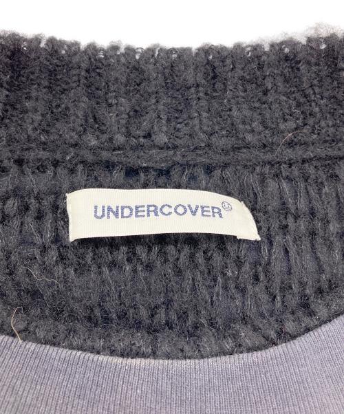 UNDERCOVER（アンダーカバー）UNDERCOVER (アンダーカバー) RANONES Tシャツレイヤード リバーシブルニット ブラック サイズ:2の古着・服飾アイテム