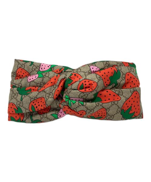GUCCI（グッチ）GUCCI (グッチ) ヘッドバンド ベージュ サイズ:M(57cm)の古着・服飾アイテム