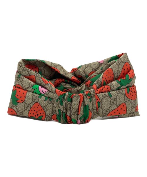 GUCCI（グッチ）GUCCI (グッチ) ヘッドバンド ベージュ サイズ:M(57cm)の古着・服飾アイテム