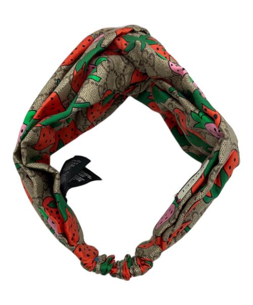 GUCCI（グッチ）GUCCI (グッチ) ヘッドバンド ベージュ サイズ:M(57cm)の古着・服飾アイテム