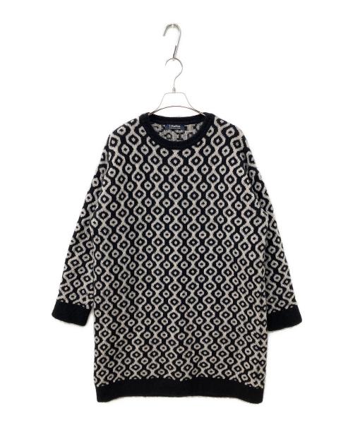 'S Max Mara（エスマックスマーラ）'S Max Mara (エスマックスマーラ) ニットワンピース ブラック×グレー サイズ:下記参照の古着・服飾アイテム