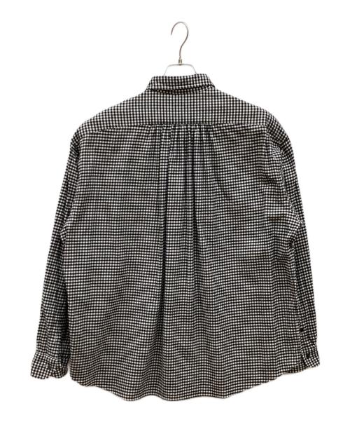 Porter Classic（ポータークラシック）Porter Classic (ポータークラシック) ROLL UP FLANNEL GINGHAM CHECK SHIRT ブラック サイズ:Mの古着・服飾アイテム