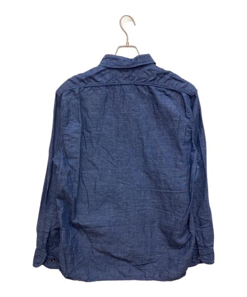 OMNIGOD（オムニゴッド）OMNIGOD (オムニゴッド) インディゴコットンリネンワークシャツ インディゴ サイズ:4 未使用品の古着・服飾アイテム