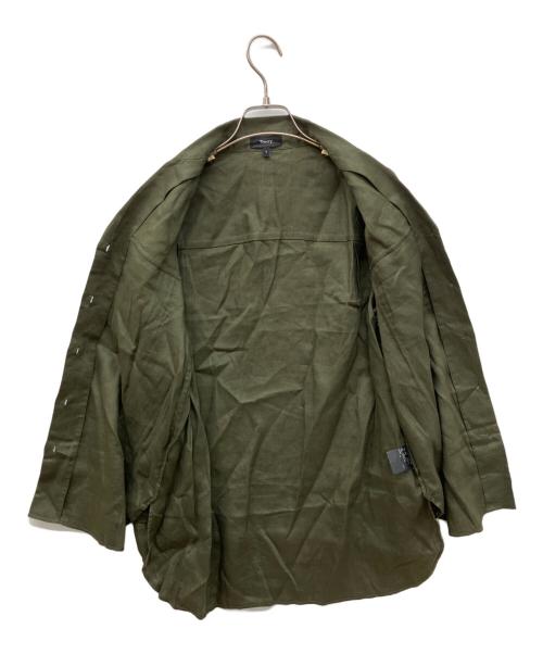 theory（セオリー）theory (セオリー) Relaxed Linen Notch Shirt リネンシャツ オリーブ サイズ:Ｓの古着・服飾アイテム