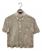 theoryセオリー）の古着「半袖シアーシャツ」｜ベージュ
