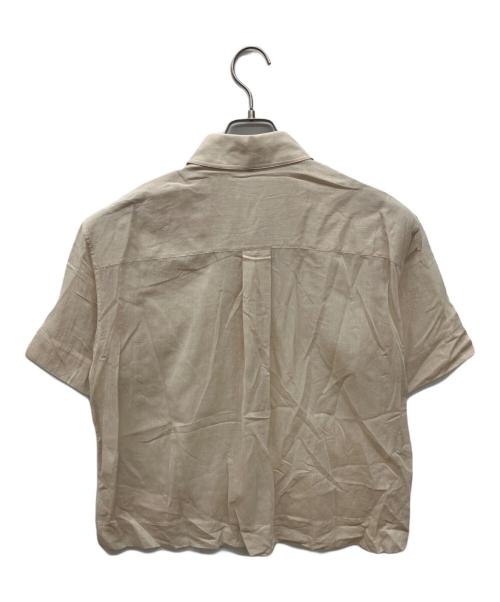 theory（セオリー）theory (セオリー) 半袖シアーシャツ ベージュ サイズ:Ｓの古着・服飾アイテム