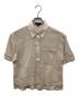 theory（セオリー）の古着「半袖シアーシャツ」｜ベージュ