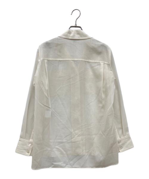 theory（セオリー）theory (セオリー) シアーオープンカラーシャツ ベージュ サイズ:Ｓの古着・服飾アイテム