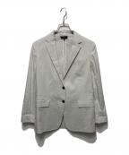 theoryセオリー）の古着「Eco Crunch Wash RLD SLV BF JKT U/エコクランチウォッシュ」｜グレー
