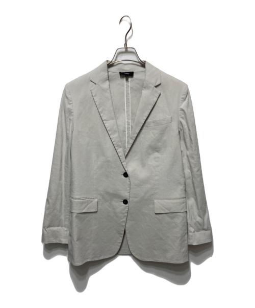 theory（セオリー）theory (セオリー) Eco Crunch Wash RLD SLV BF JKT U/エコクランチウォッシュ グレーの古着・服飾アイテム