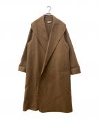 COLUMNコラム）の古着「カシミヤブレンドフーデッドコート」｜ブラウン
