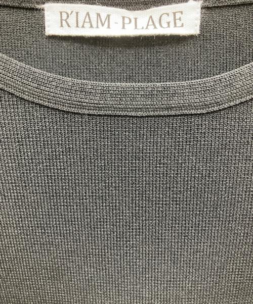 R'IAM-Plage（リアムプラージュ）R'IAM-PLAGE (リアムプラージュ) KNIT T ブラック サイズ:FREEの古着・服飾アイテム