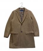 TOMORROW LANDトゥモローランド）の古着「ニットメルトン ライナー付き チェスターコート」｜ブラウン