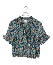 GANNI（ガニー）の古着「Pleated Georgette BL」｜マルチカラー