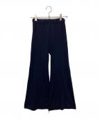 CFCLシーエフシーエル）の古着「BS RIB TIGHT FLARE PANTS」｜ネイビー