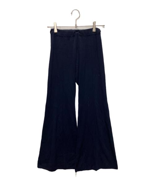 CFCL（シーエフシーエル）CFCL (シーエフシーエル) BS RIB TIGHT FLARE PANTS ネイビー サイズ:1の古着・服飾アイテム
