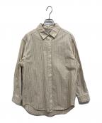 KITHキス）の古着「ストライプシャツ」｜ベージュ